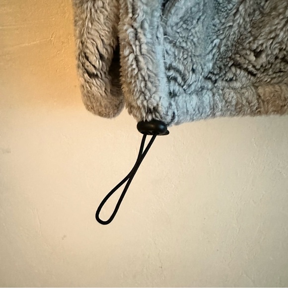 VTG Black Mountain Outdoor Alaska Chunky Fleece Full Zip Nature Deer USA L - Picture 6 of 16